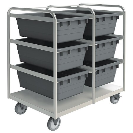High-Strength Corrosion-Resistant Vertical Rack-Style Tub Cart, 600 lb Load Capacity MPN:STBR-303642-6-5PU