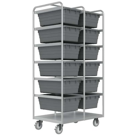 High-Strength Corrosion-Resistant Vertical Rack-Style Tub Cart, 1, 200 lb Load Capacity MPN:STBR-303672-12-5PU