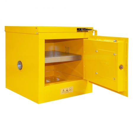 Flammable Storage, 2 Gallon, Self Close MPN:1002S-50