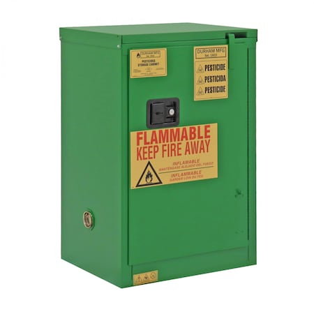 Pesticide Storage, 12 Gallon, Self Close MPN:1012S-83T