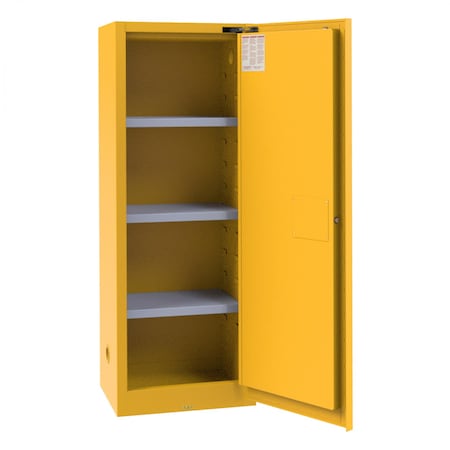 Flammable Storage, 24 Gallon, Self Close MPN:1024S-50