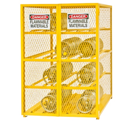 Gas Cylinder Cabinet, 50x42, Capacity 12 MPN:EGCC12-50