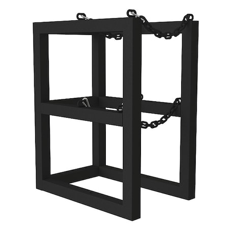 Gas Cylinder Rack, Steel Tubing, 24
