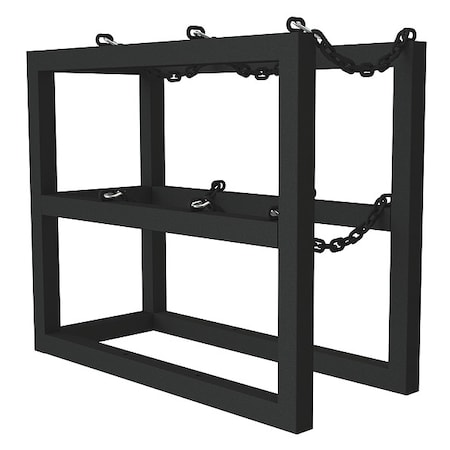 Gas Cylinder Rack, Steel Tubing, 36