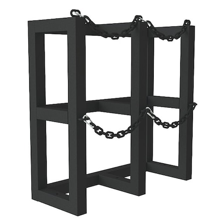 Gas Cylinder Rack, Steel Tubing, 12
