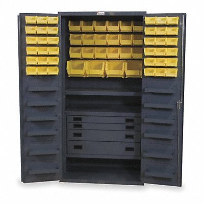 K4934 Bin Cabinet Gray 72 x36 x24 58YllwBns MPN:3501584RDR-95