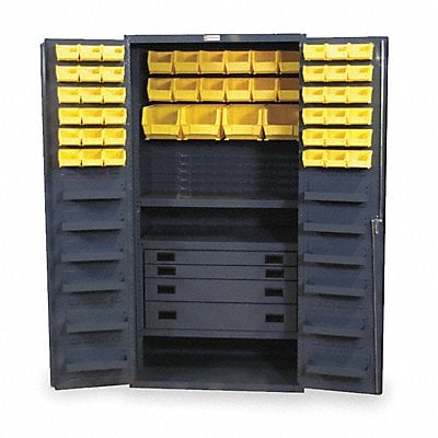 K4933 Bin Cabinet Gray 72 x36 x24 52YllwBns MPN:DCBDLP524RDR-95