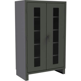 Durham® Heavy Duty Clear View Lockable Storage Cabinet 48