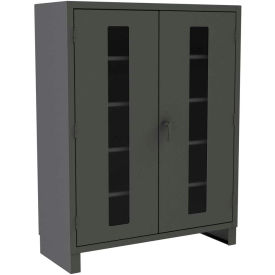 Durham® Heavy Duty Clear View Lockable Storage Cabinet 60