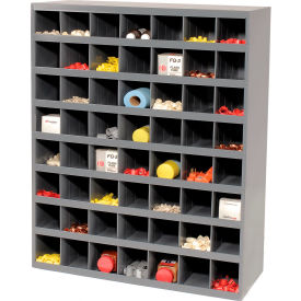 Durham Steel Storage Parts Bin Cabinet 361-95 Open Front - 56 Compartments 361-95
