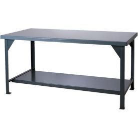 Durham Mfg. Workbench W/ Steel Square Edge & Shelf 48