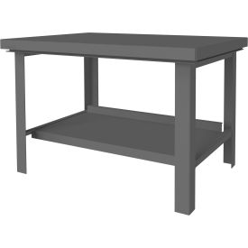 Durham Mfg. Standard Workbench W/ Shelf & Steel Square Edge 48