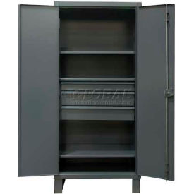 Durham® Heavy Duty Storage Cabinet w/ 3 Drawers & 3 Shelves 12 Gauge 36