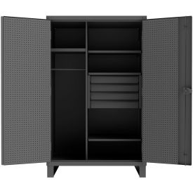 Durham® HD Pegboard & Shelf Cabinet w/ 4 Drawers 12 Gauge 48-3/16