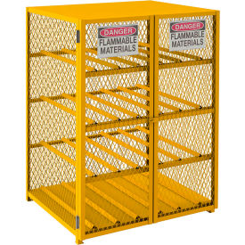 Durham Horizontal Cylinder Storage Cabinet EGCC12-SC-50 Self Close Holds 12 50 Lb. Cylinders EGCC12-SC-50