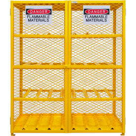 Durham Horizontal Cylinder Storage Cabinet EGCC16-SC-50 Self Close Holds 16 Cylinders EGCC16-SC-50