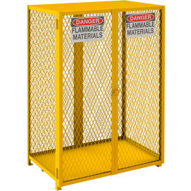 Durham Vertical Cylinder Storage Cabinet EGCVC12-50 Manual Close Holds 12 50 Lb. Cylinders EGCVC12-50
