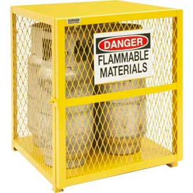 Vertical Gas Cylinder Storage Cabinet EGCVC4-50 -Holds 4 20 Lb or 33.5 Lb LPG Cylinders Manual Close EGCVC4-50