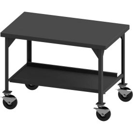 Durham Mobile Heavy Duty Workbench - Shelf & Side Brakes - 60