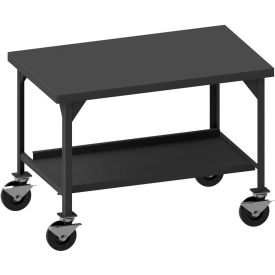 Durham Mobile Heavy Duty Workbench - Shelf & Side Brakes - 72