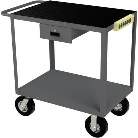 Durham Mfg.® Instrument Cart w/2 Shelves & Pneumatic Casters 1200 lb. 36