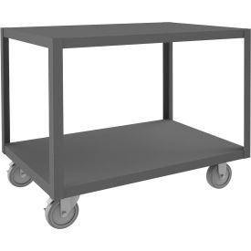 Durham Mfg.® High Deck Mobile Table Steel Square Edge 36-1/4