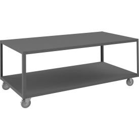 Durham Mfg.® High Deck Mobile Table Steel Square Edge 72-1/4
