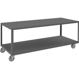 Durham Mfg.® High Deck Mobile Table Steel Square Edge 72-1/4