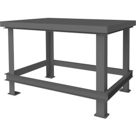 Durham Mfg. Stationary Machine Table W/ Shelf Steel Square Edge 48