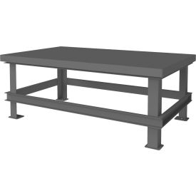 Durham Mfg. Stationary Machine Table W/ Shelf Steel Square Edge 60
