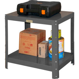 Durham Mfg. Machine Table W/ 2 Shelves Steel Square Edge 30-1/8