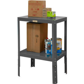 Durham Mfg. Machine Table W/ 2 Shelves Steel Square Edge 30-1/8