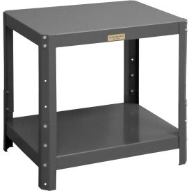 Durham Mfg. Machine Table W/ 2 Shelves Steel Square Edge 36-1/8