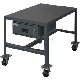 Durham Mfg. Mobile Machine Table W/ Drawer Steel Square Edge 36