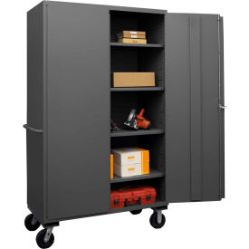 Durham Mobile Bin Cabinet 3502M-BLP-4S-95 48