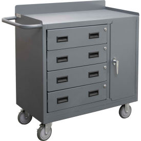 Durham Mfg. Mobile Bench Cabinet 4 Drawers 41-7/8