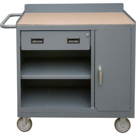 Durham Mfg. Mobile Bench Cabinet Shop Top Square Edge 1 Drawer 41-7/8