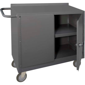 Durham Mfg. Mobile Bench Cabinet 2 Locking Doors 1 Shelf 54-1/16