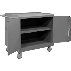 Durham Mfg. Mobile Bench Cabinet 2 Doors Shelf 42-1/8