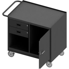 Durham Mfg. Mobile Bench Workstation Steel Square Edge Shelf 42-1/8