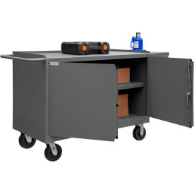 Durham Mfg. Mobile Service Bench Cabinet Steel Square Edge 48