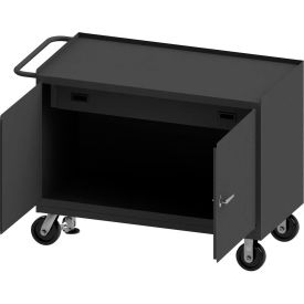 Durham Mfg. Mobile Bench Cabinet 2 Locking Doors Drawer 54-1/8