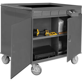 Durham Mfg. Two Sided Cart 12 Compartments/12 Drawers 1 Cabinet 34