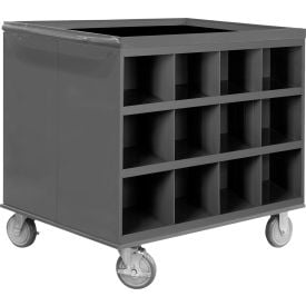 Durham Mfg. Two Sided Mobile Service Cart 24 Compartments 34