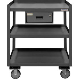 Durham Mfg. Mobile Shop Desk Drawer 3 Shelves 30