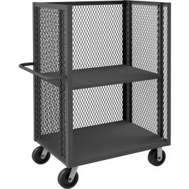 Durham Mfg.® 3 Sided Mesh Truck w/2 Shelves 3000 lb. Cap. 54-1/2