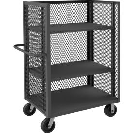 Durham Mfg.® 3 Sided Mesh Truck w/3 Shelves 3000 lb. Cap. 66-1/2