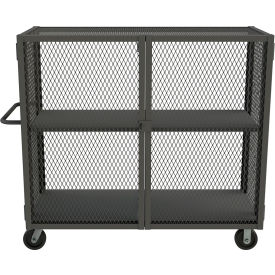 Durham Mfg® Mesh Truck w/ 1 Adjustable Shelf Steel 2000 lb. Cap. 66-1/2