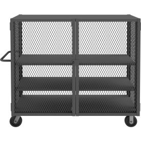 Durham Mfg.® Security Mesh Truck with 3 Shelves 66-1/2
