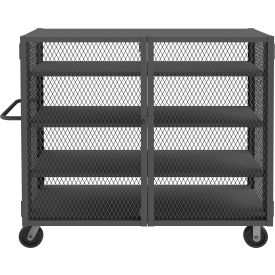 Durham Mfg.® Security Mesh Truck with 4 Shelves 66-1/2